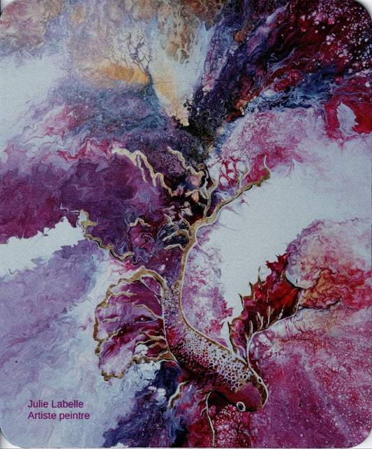 Tapis de souris POISSON ROSE